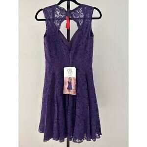 B2 Jasmine Concord Grape Lace Dress size 10